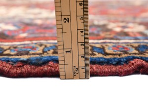 Vintage Geometric Red 7X10 Heriz Persian Rug