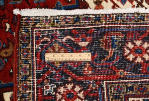 Vintage Geometric Red 7X10 Heriz Persian Rug