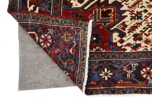 Vintage Geometric Red 7X10 Heriz Persian Rug