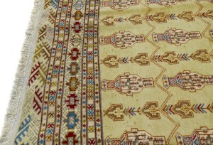 Vintage Allover Tribal 7X9 Turkoman Persian Rug