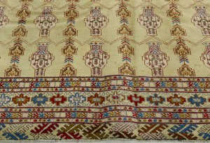 Vintage Allover Tribal 7X9 Turkoman Persian Rug