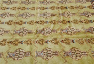 Vintage Allover Tribal 7X9 Turkoman Persian Rug