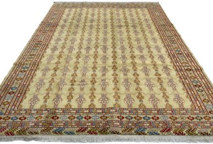 Vintage Allover Tribal 7X9 Turkoman Persian Rug