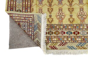 Vintage Allover Tribal 7X9 Turkoman Persian Rug