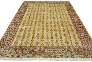 Vintage Allover Tribal 7X9 Turkoman Persian Rug
