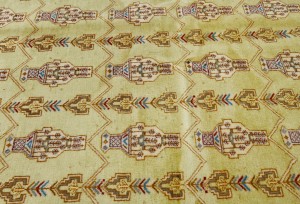 Vintage Allover Tribal 7X9 Turkoman Persian Rug