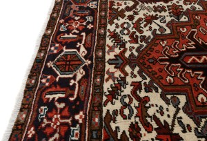 Vintage Traditional Geometric 8X11 Heriz Persian Rug