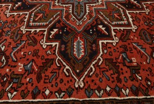Vintage Traditional Geometric 8X11 Heriz Persian Rug