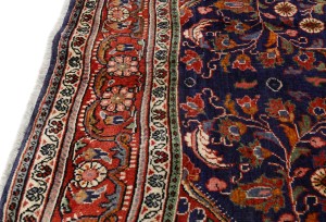 Vintage Purple-navy Traditional 6X10 Kashmar Persian Rug