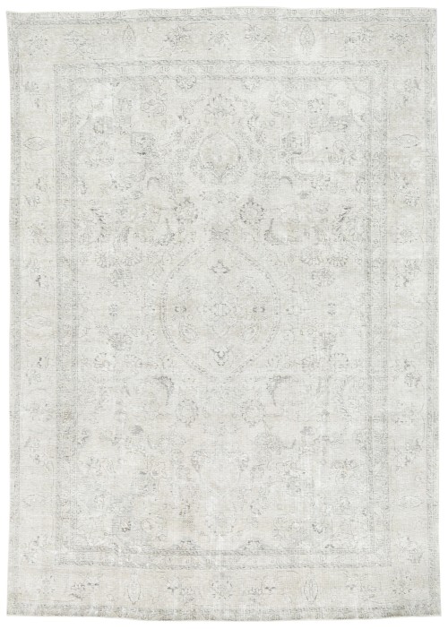 Antique Muted Floral 8X11 Distressed Vintage Oriental Rug