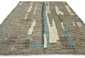 Multicolored Tribal Modern 8X10 Moroccan Style Oriental Rug