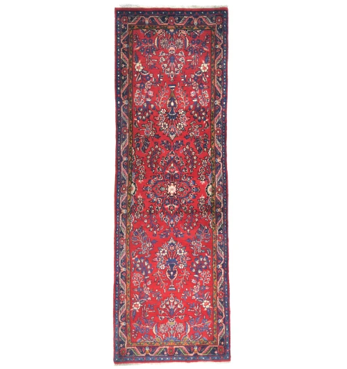 Vintage Red Tribal 2'5X7'0 Hamedan Persian Runner Rug
