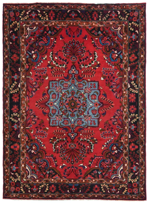 Vintage Red Tribal Floral 7X10 Lilian Persian Rug