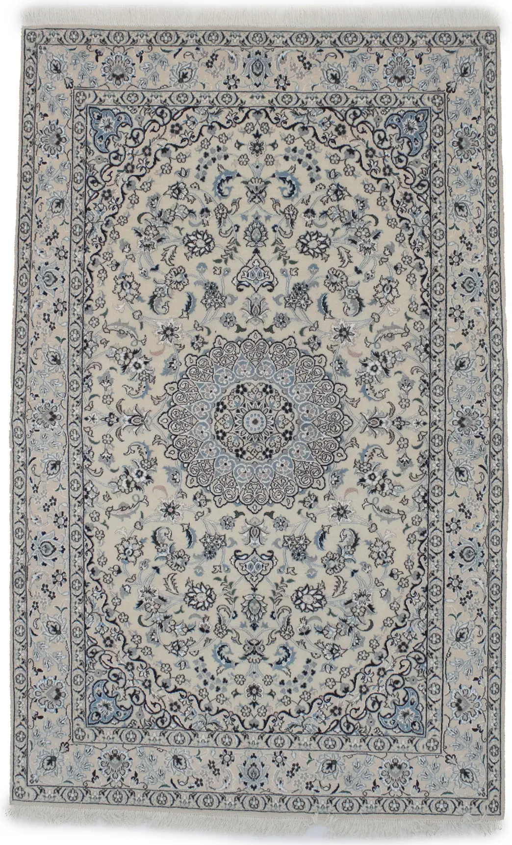 Cream Traditional Classic 5X8'5 Nain Persian Rug