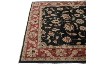 Black Vintage Floral 6X9 Agra Jaipur Oriental Rug