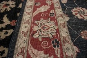 Black Vintage Floral 6X9 Agra Jaipur Oriental Rug