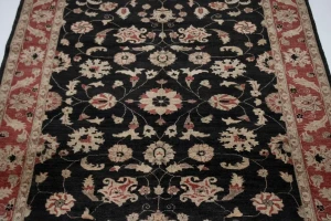 Black Vintage Floral 6X9 Agra Jaipur Oriental Rug