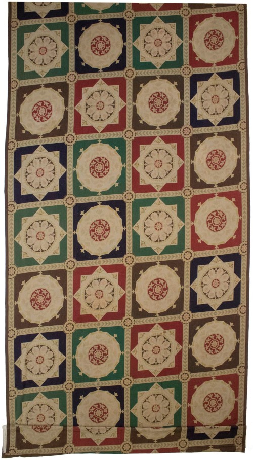 Multicolored 11X31 Aubusson Chinese Rug