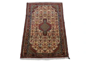 Cream Vintage Tribal 2X4 Hamedan Tajabad Persian Oriental Rug
