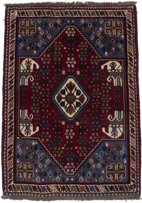 Red Tribal 3X5 Shiraz Persian Rug