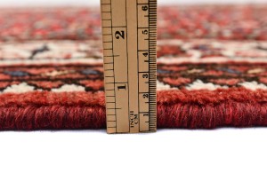 Vintage Red Tribal 3X13'5 Hamedan Persian Runner Rug
