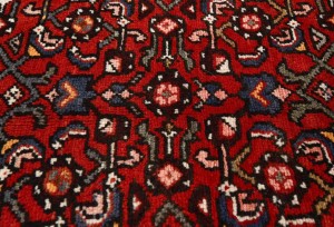 Vintage Red Tribal 3X13'5 Hamedan Persian Runner Rug