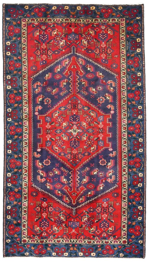 Antique Floral Red 4X7 Gholtogh Persian Rug