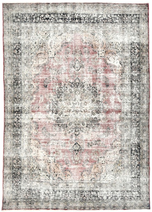 Antique Muted Floral 8X11 Distressed Vintage Oriental Rug