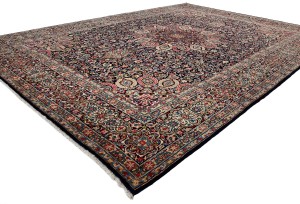 Vintage Traditional Floral 10X13 Kerman Persian Rug