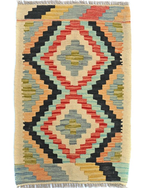 Multicolored Geometric Reversible 2X3 Kilim Oriental Rug