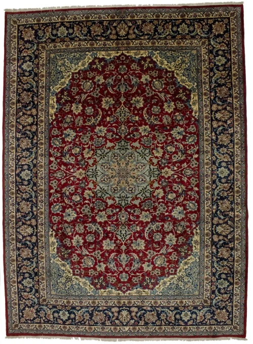 Vintage Red Traditional 10X14 Najafabad Persian Rug