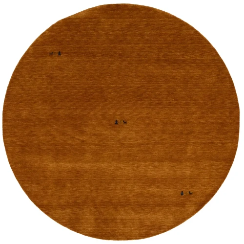 Orange Tribal 6X6 Gabbeh Modern Round Rug