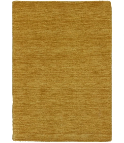 Golden Peach Solid Gabbeh Modern Rug in All Size