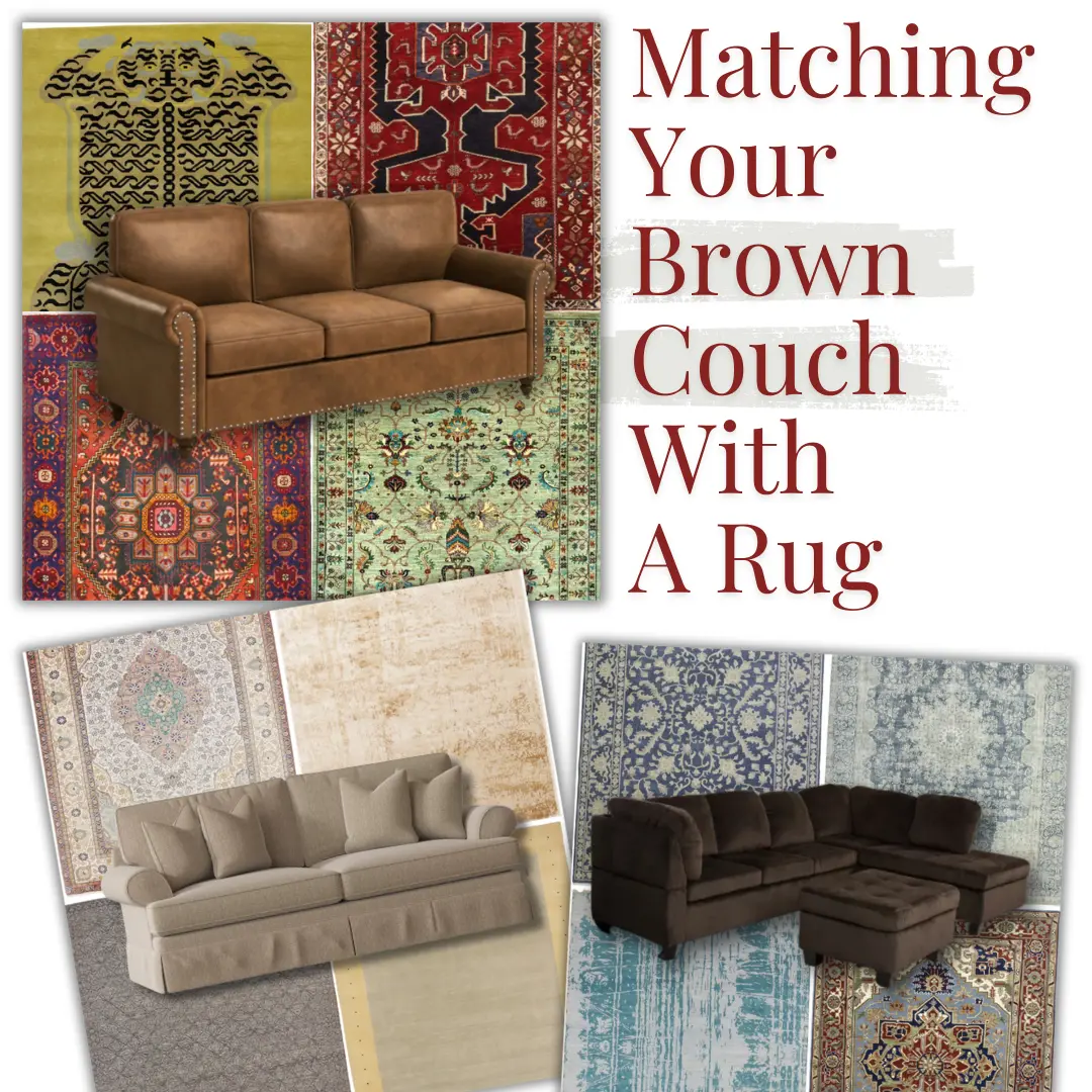 Matching Your Brown Couch with Rugs and Decor